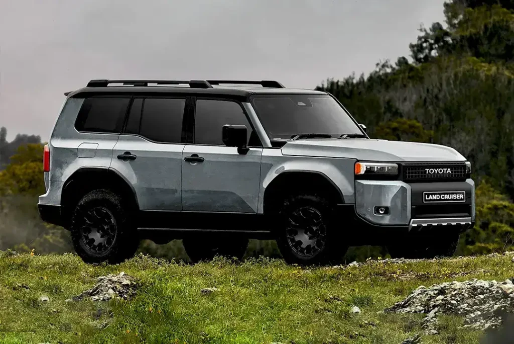Grey colour Toyota-Land-Cruiser car best vehicles for road trips