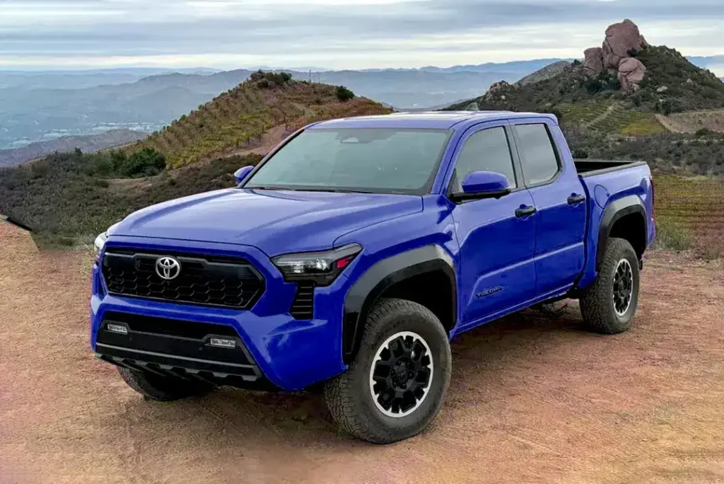 Blue colour Toyota-Tacoma-TRD-Off-road car best vehicles for road trips