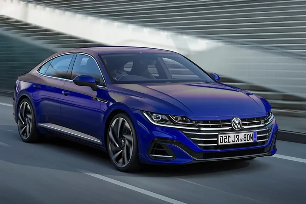 blue color Volkswagen-Arteon Cars With The Highest Horsepower