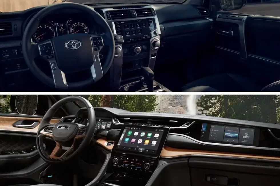 Toyota 4Runner vs Jeep Grand Cherokee Interior Comparison