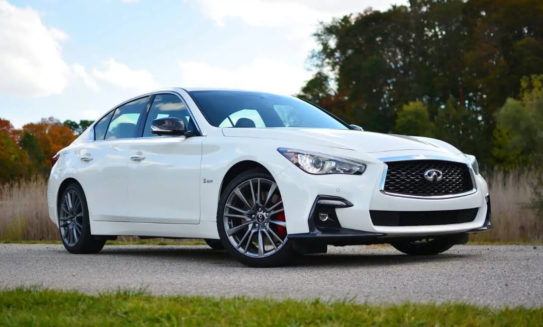 Infiniti Q50 Red Sport 400 AWD with 400 HP