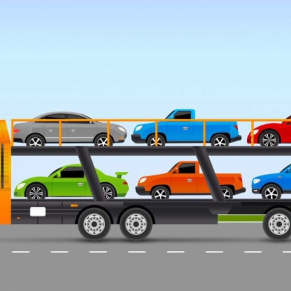 Car Transport Truck Illustration