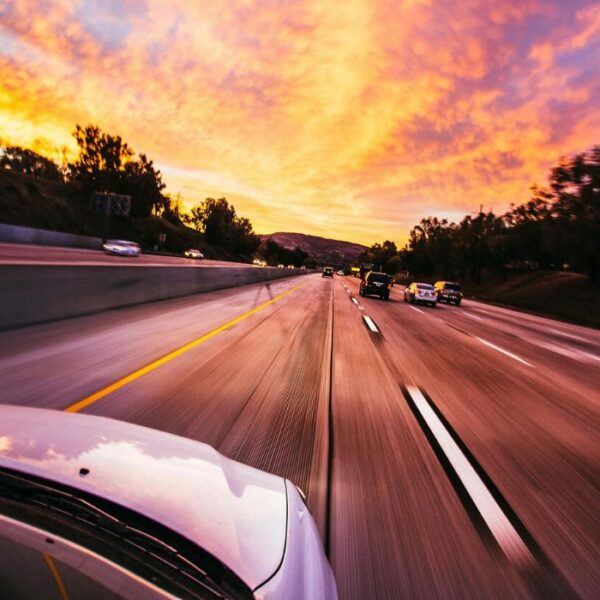 Cars Ahead on Road
