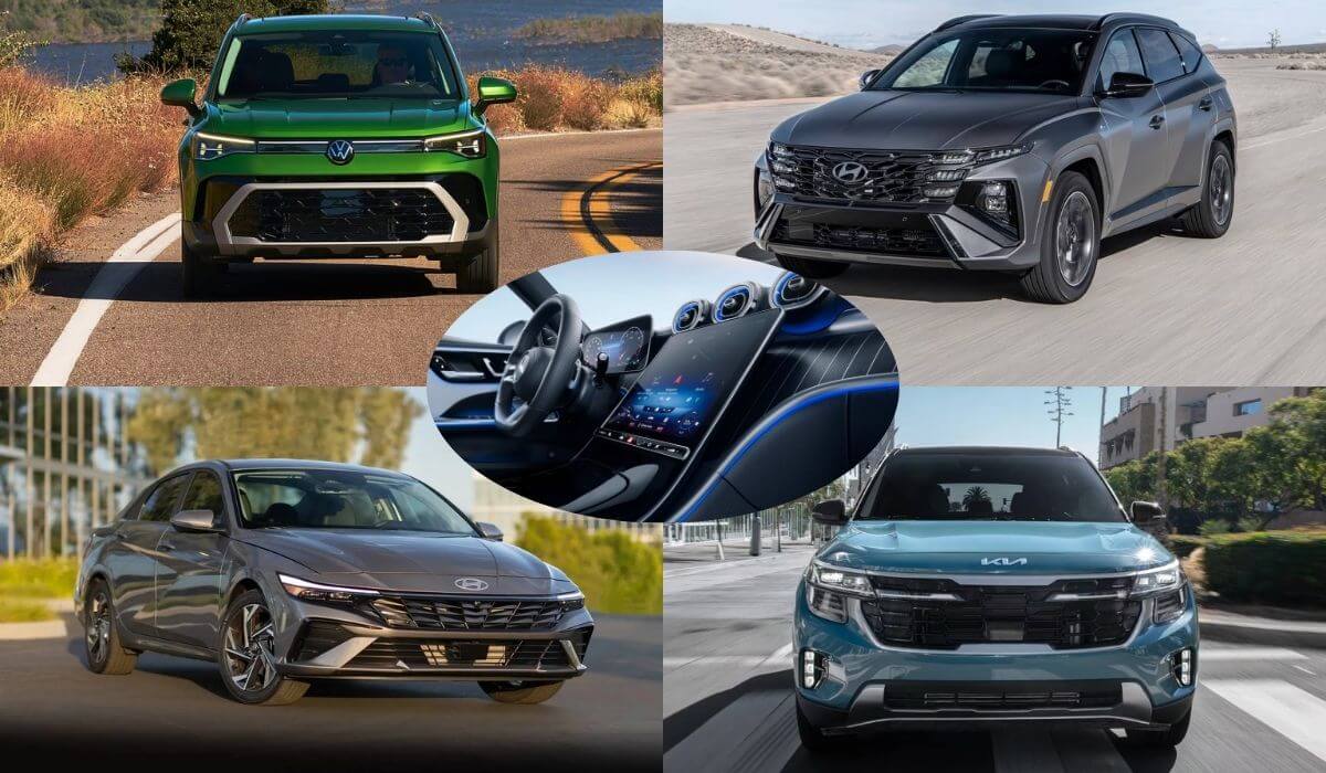 cars with big screens under $30k