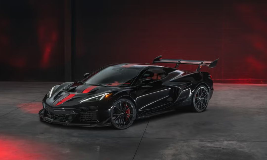 2026 corvette zr1x black front angle