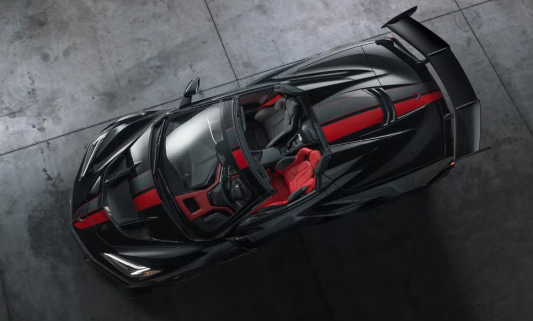 2026 corvette zr1x black top view