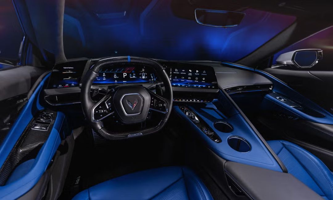 2026 corvette zr1x interior santorini blue