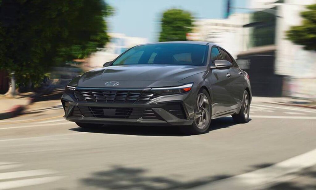 2025 Hyundai Elantra Hybrid sedan with sleek design and 54 MPG rating