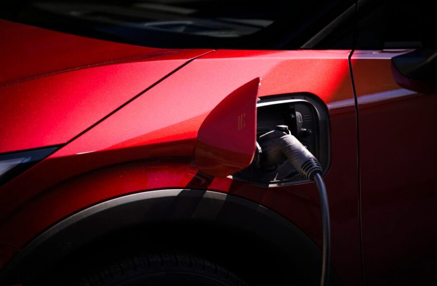 Passenger-side NACS fast charge port enabling DC fast charging up to 150 kW at Tesla Superchargers.
