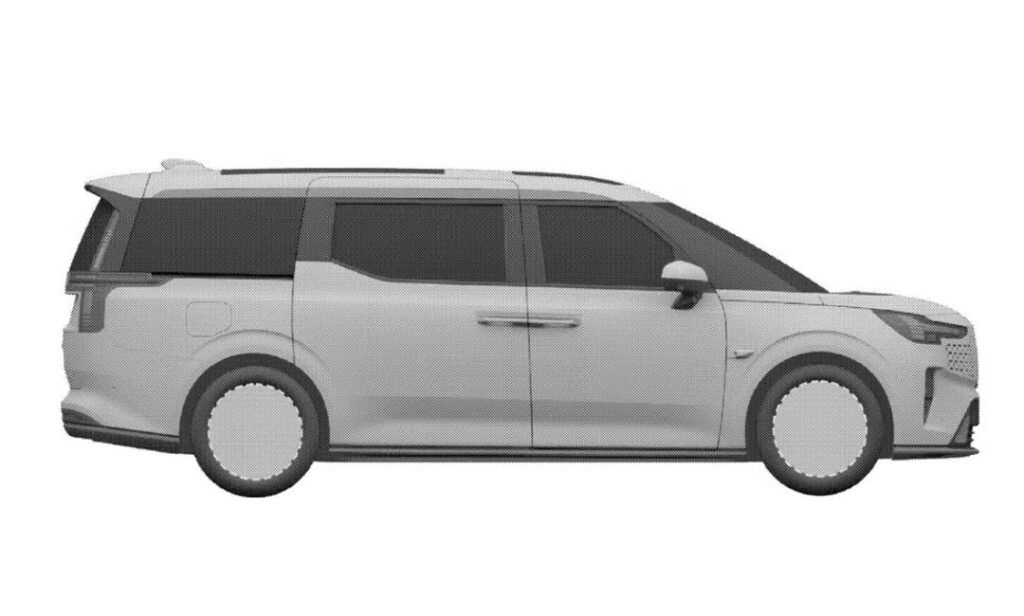 Volvo EM90 Hybrid Minivan Patent Image