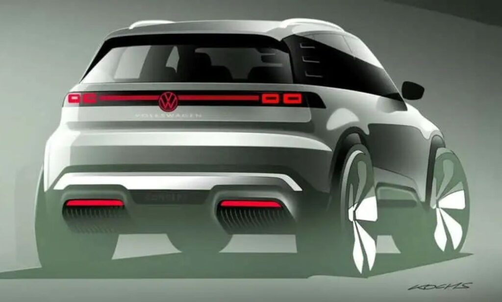 volkswagen electric crossover teaser